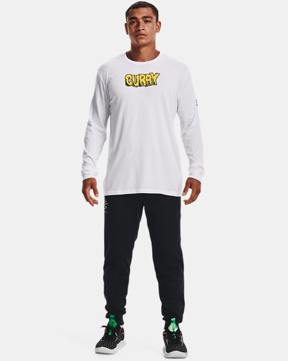Men's Curry Count Long Sleeve, White, pdpMainDesktop image number 2